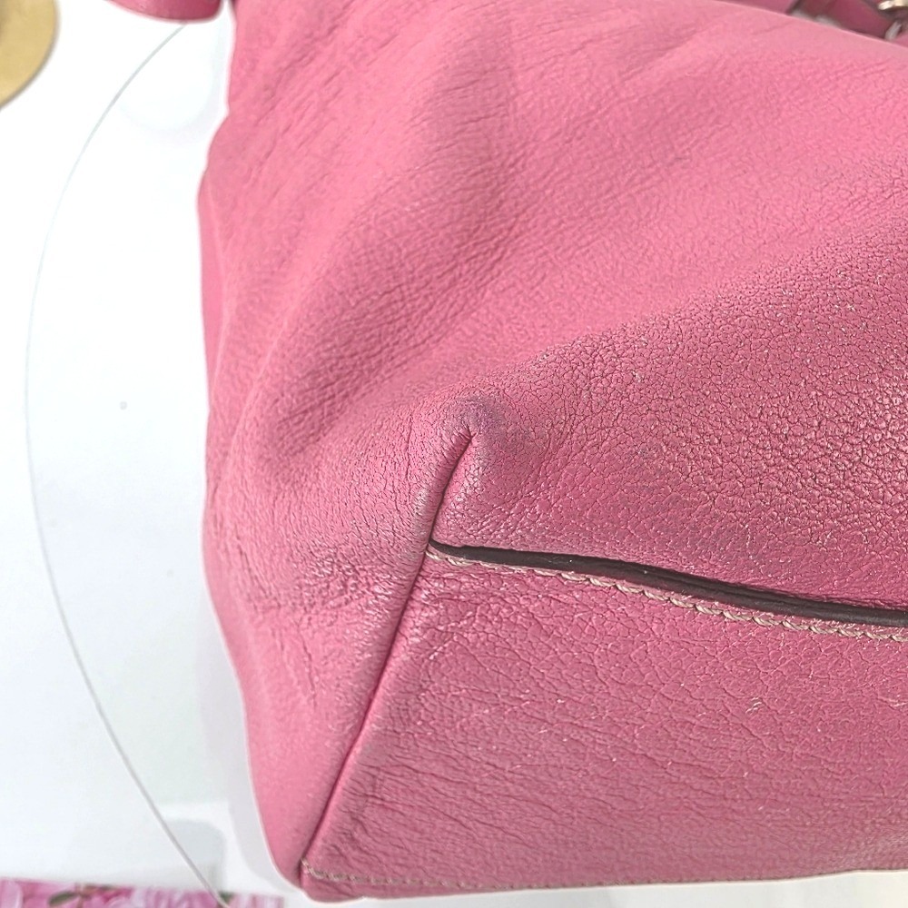 Dooney Bourke Pink Dillen Hobo Bag Pebble Leather Large - Picture 10 of 16